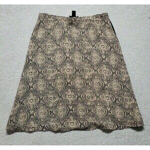Harold's Size 14 Silk Skirt Flowy Classy Bohemian Indie Preppy Floral Print